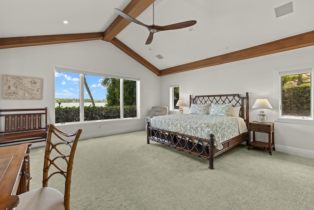 103 River Dr, Tequesta, FL 33469 - carpeted bedroom featuring baseboards and ceiling fan