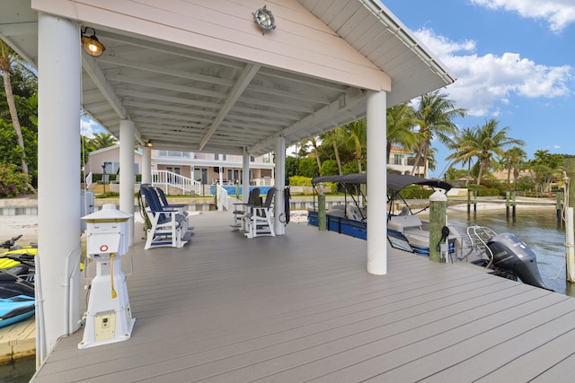 103 River Dr, Tequesta, FL 33469 - dock area with a water view