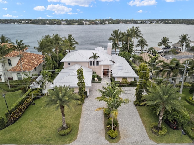 103 River Dr, Tequesta, FL 33469 - aerial view of property and surrounding area featuring a nearby body of water