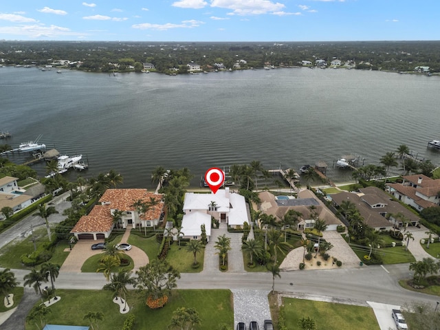 103 River Dr, Tequesta, FL 33469 - aerial view of property's location with a nearby body of water and nearby suburban area