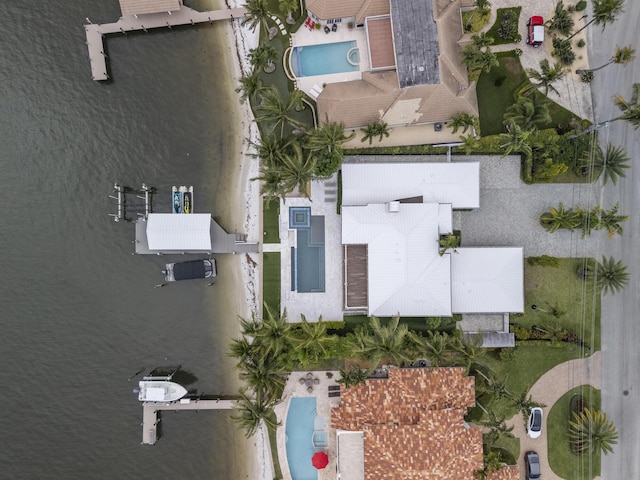 103 River Dr, Tequesta, FL 33469 - bird's eye view of a pool