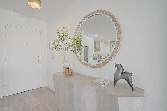 354 Chilean Ave Unit 4D, Palm Beach, FL 33480 - entrance foyer featuring light wood-style floors