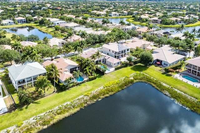 8837 Woodgrove Ridge Ct, Boynton Beach, FL 33473 - birds eye view of property featuring a water view and a residential view