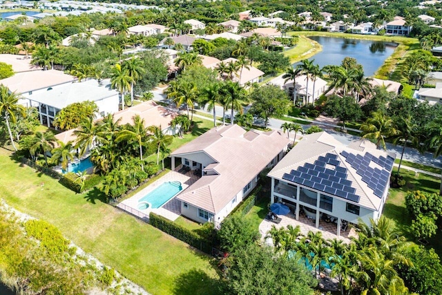8837 Woodgrove Ridge Ct, Boynton Beach, FL 33473 - aerial view featuring a residential view and a water view