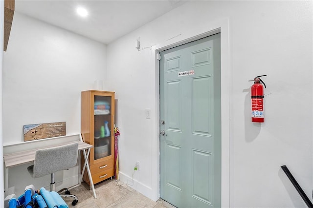 office with baseboards