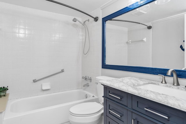 712 Sunny Pine Way Unit D1, Greenacres, FL 33415 - full bath featuring vanity, shower / bathing tub combination, visible vents, and toilet