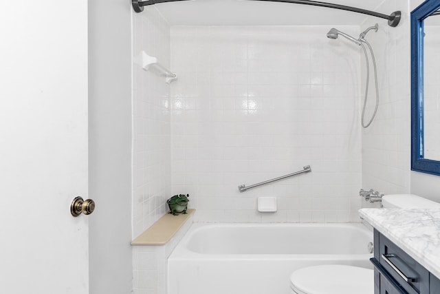 712 Sunny Pine Way Unit D1, Greenacres, FL 33415 - full bath featuring vanity, tub / shower combination, and toilet
