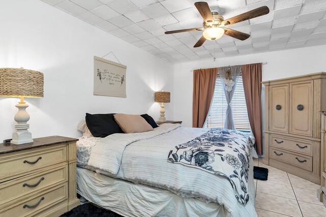 712 Sunny Pine Way Unit D1, Greenacres, FL 33415 - bedroom with light tile patterned flooring and ceiling fan