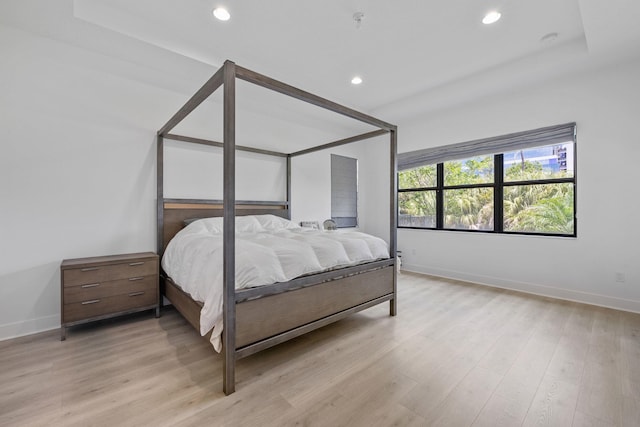 13158 Artisan Cir, Palm Beach Gardens, FL 33418 - bedroom featuring light wood finished floors, baseboards, and recessed lighting