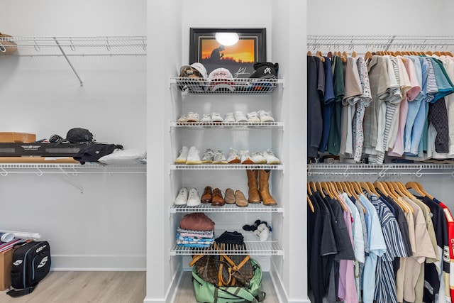 13158 Artisan Cir, Palm Beach Gardens, FL 33418 - spacious closet with wood finished floors
