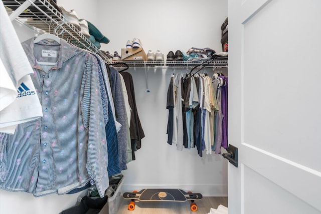 13158 Artisan Cir, Palm Beach Gardens, FL 33418 - spacious closet with wood finished floors