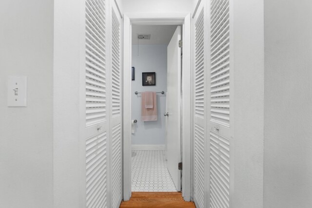 corridor featuring visible vents