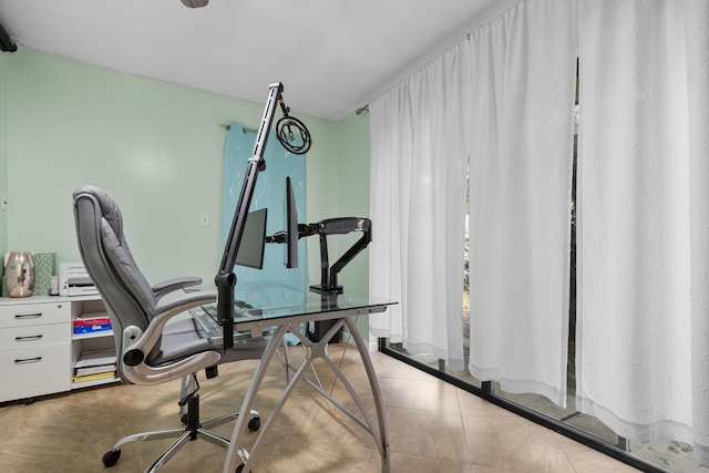 115 NE Caprona Ave, Port Saint Lucie, FL 34983 - office with tile patterned flooring