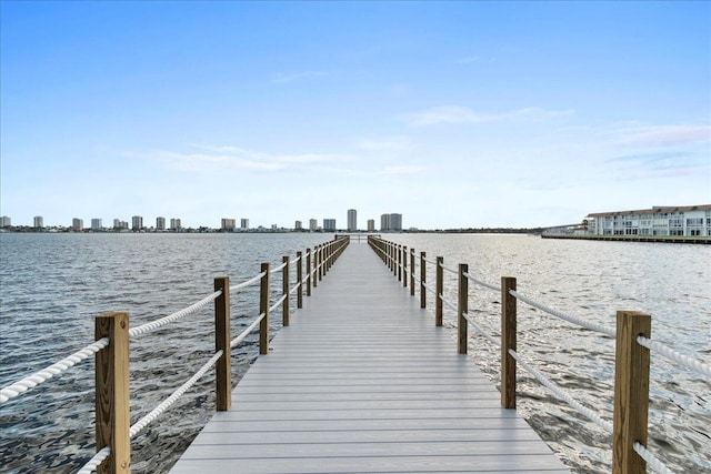 3040 Lake Shore Dr Unit 101, Riviera Beach, FL 33404 - dock with a water view