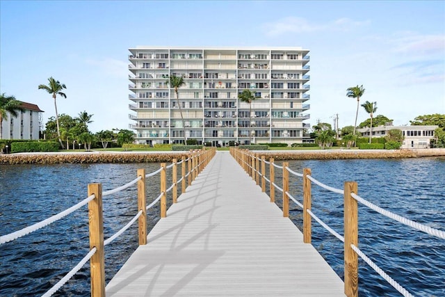3040 Lake Shore Dr Unit 101, Riviera Beach, FL 33404 - dock area with a water view