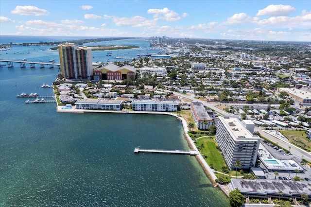 3040 Lake Shore Dr Unit 101, Riviera Beach, FL 33404 - view of urban area featuring a large body of water and a notable bridge