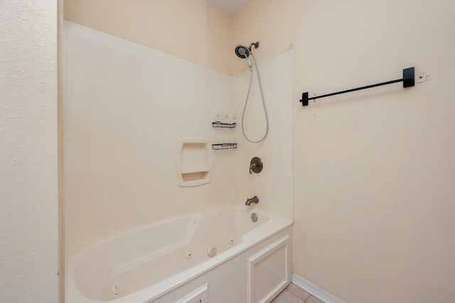 647 Gap Creek Dr, Fort Walton Beach, FL 32548 - full bath featuring a combined bath / shower with jetted tub and tile patterned floors