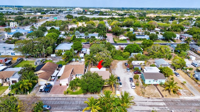 drone / aerial view featuring a residential view