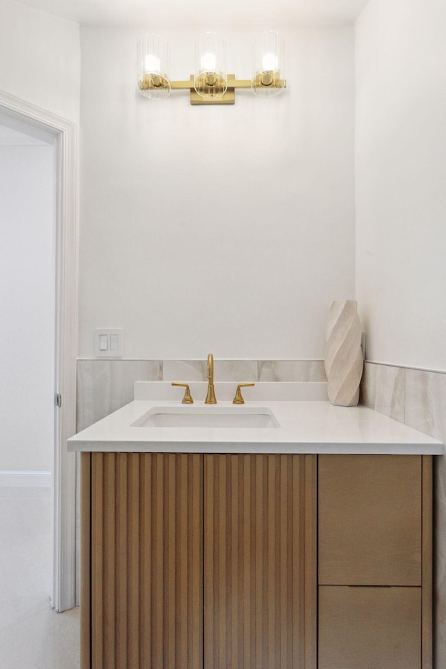 bathroom featuring vanity