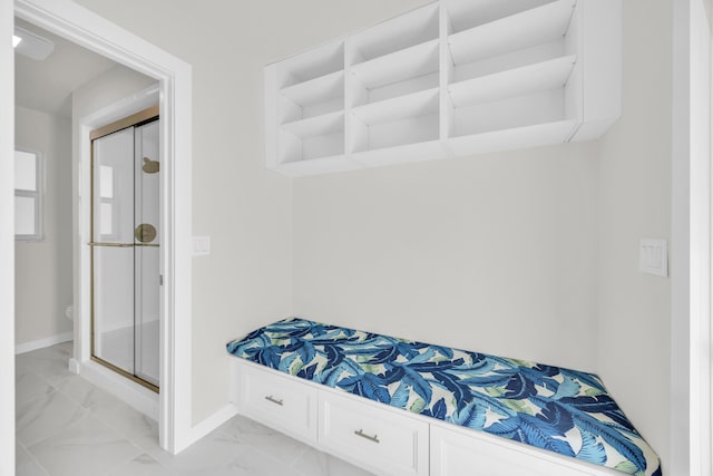 4372 SW Bimini Cir N, Palm City, FL 34990 - unfurnished bedroom with light marble finish floors and baseboards