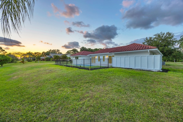 4372 SW Bimini Cir N, Palm City, FL 34990 - view of yard featuring a pool