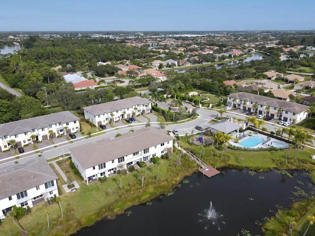 340 Pioneer Way, Royal Palm Beach, FL 33411 - aerial view with a water view and a residential view