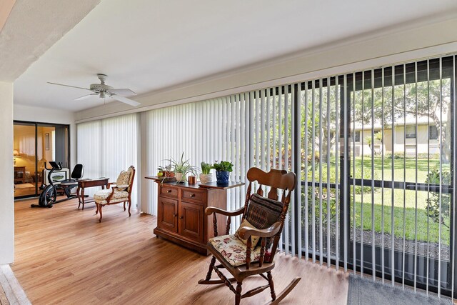 view of sunroom