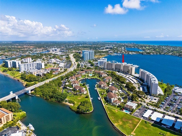 132 Lakeshore Dr Unit 717, North Palm Beach, FL 33408 - view of urban area featuring a large body of water and a notable bridge