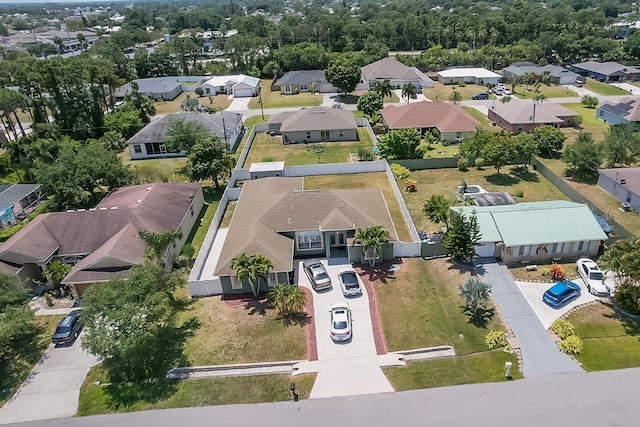 bird's eye view featuring a residential view