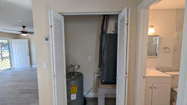 utilities featuring electric water heater
