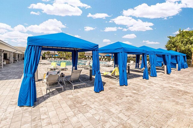 view of property's community featuring a gazebo