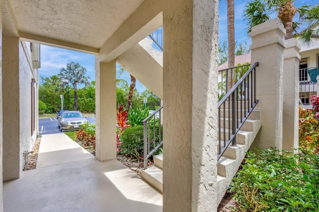 3399 Jog Park Dr, Greenacres, FL 33467 - view of patio featuring stairs
