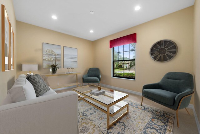 10765 Pisa Rd, Wellington, FL 33414 - living room with baseboards and recessed lighting