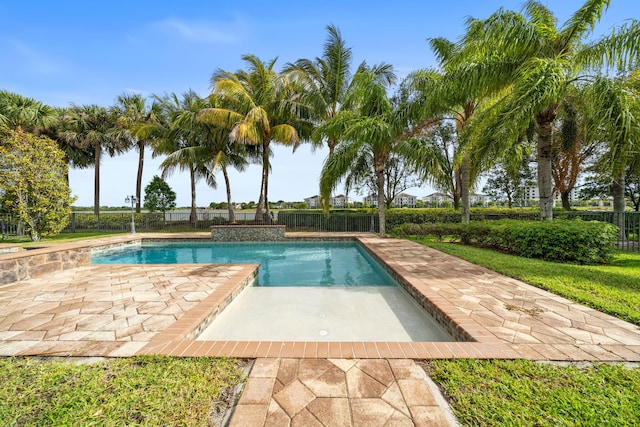 10765 Pisa Rd, Wellington, FL 33414 - view of pool with fence, a fenced in pool, and a patio area