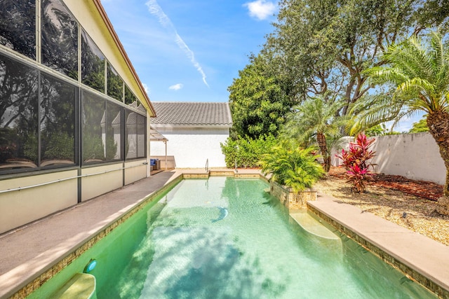 10056 Lexington Cir N, Boynton Beach, FL 33436 - view of pool with a fenced in pool