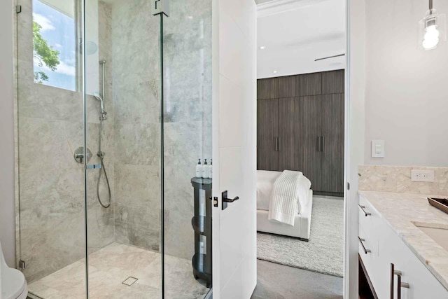 5288 Alton Rd Share B, Unit Share B, Miami Beach, FL 33140 - bathroom with vanity and a tile shower