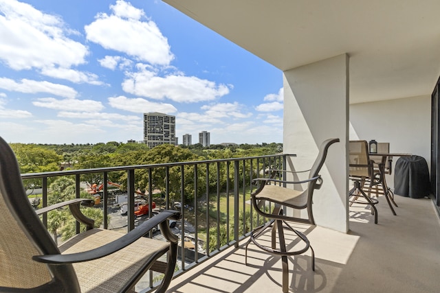 view of balcony