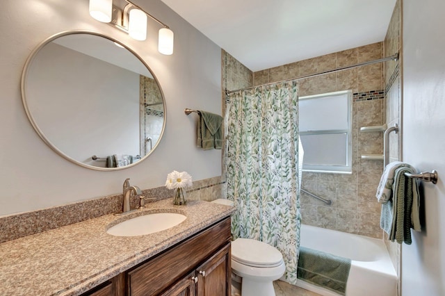 3516 Westminster Dr, Greenacres, FL 33463 - bathroom with shower / bath combo, toilet, and vanity