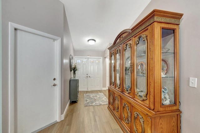 3516 Westminster Dr, Greenacres, FL 33463 - corridor featuring light wood finished floors and baseboards