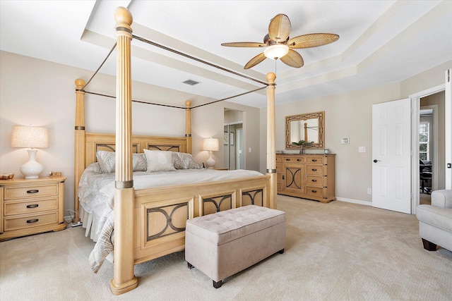 6616 NW 56th Dr, Coral Springs, FL 33067 - bedroom with light carpet, a ceiling fan, and baseboards