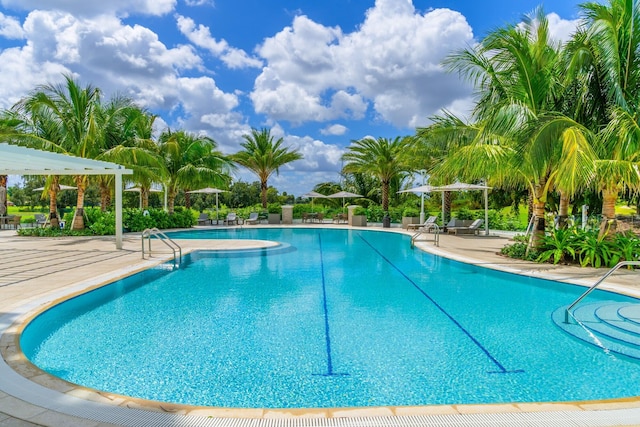 20155 Boca W Dr Unit Phc902, Boca Raton, FL 33434 - community pool with a patio