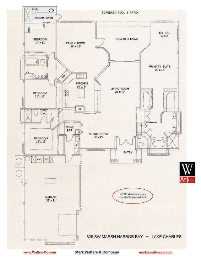 826 SW Marsh Hbr, Bay, Port Saint Lucie, FL 34986 - property floor plan
