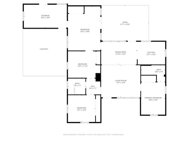 431 Virginia Dr, Lake Worth Beach, FL 33461 - floor plan / room layout