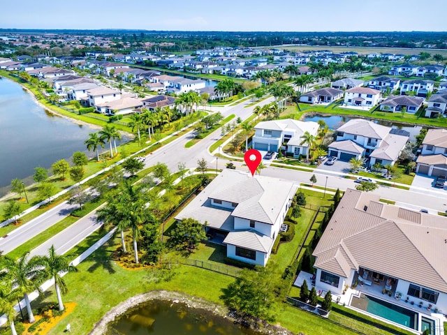 10715 Estuary Dr, Parkland, FL 33076 - birds eye view of property with a water view and a residential view