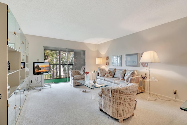 6585 Kensington Ln Unit 307, Delray Beach, FL 33446 - living room with light carpet and baseboards