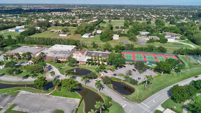 6585 Kensington Ln Unit 307, Delray Beach, FL 33446 - aerial view of property and surrounding area with a large body of water and nearby suburban area