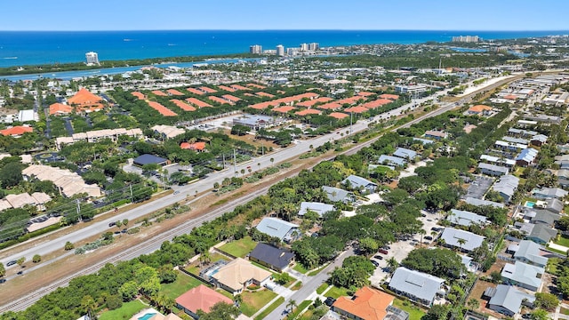 500 N Cypress Dr, Tequesta, FL 33469 - aerial view of property's location featuring a large body of water