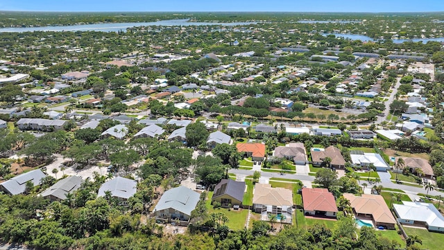 500 N Cypress Dr, Tequesta, FL 33469 - aerial overview of property's location with a nearby body of water and nearby suburban area