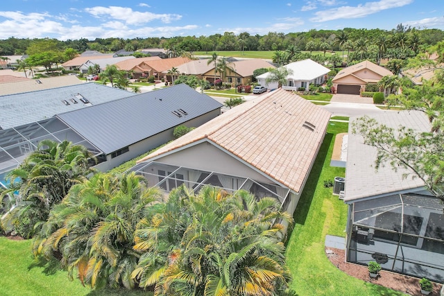 aerial perspective of suburban area