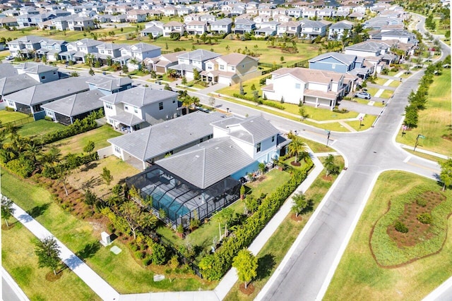 aerial view featuring a residential view